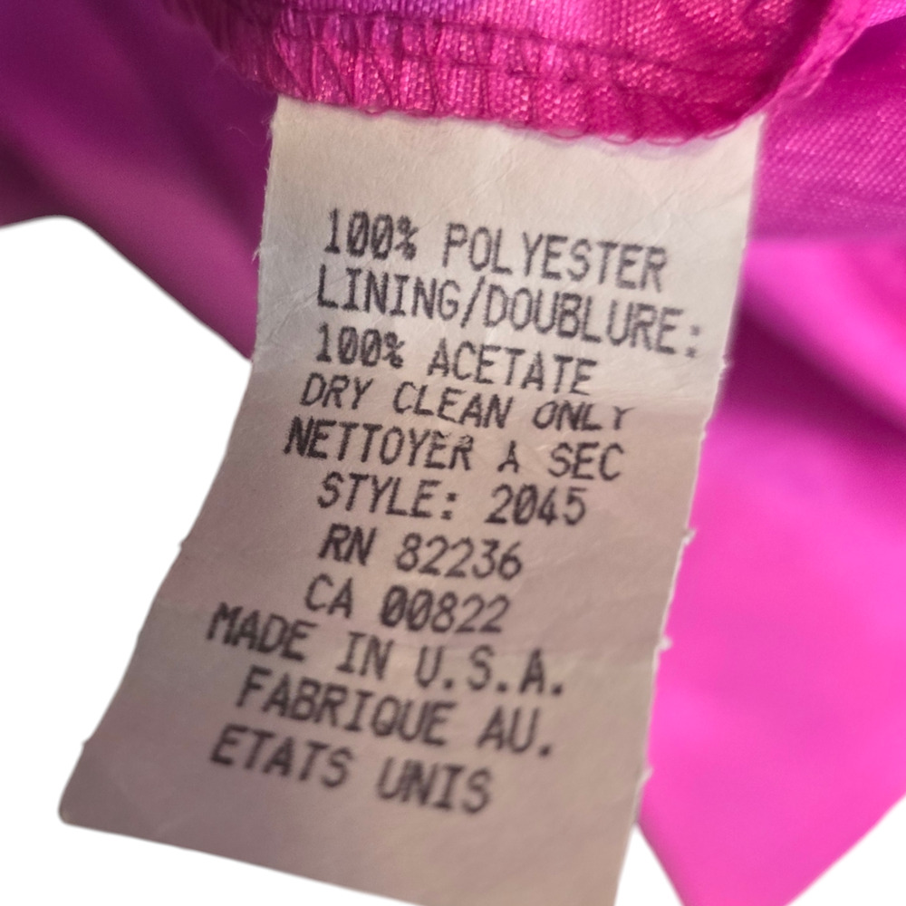 Vintage Cache Hot Pink Wrap Dress Size 10 - Picture 8 of 10